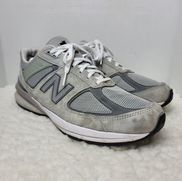 New Balance 990 v5 Walking Sneakers Mens Size 10.5 Gray Castlerock USA Made - Picture 1 of 10
